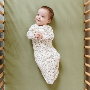 GOUMI | Garden Print Soft Organic Cotton Gown / Sleep Sack